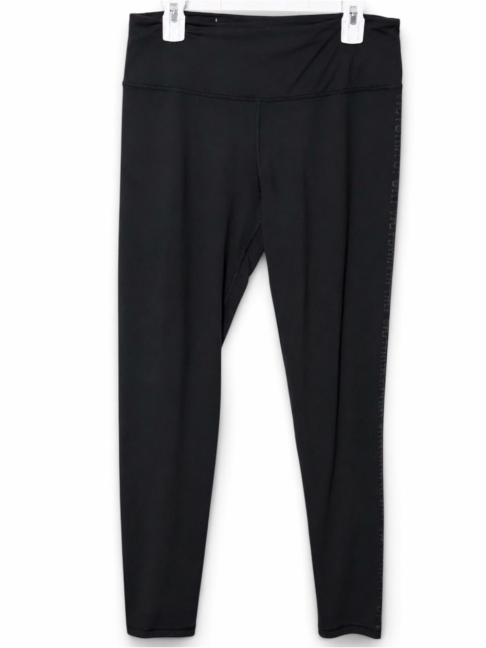 Victoria Sport Black High Waisted Knockout Leggings with Side Logo Size Large